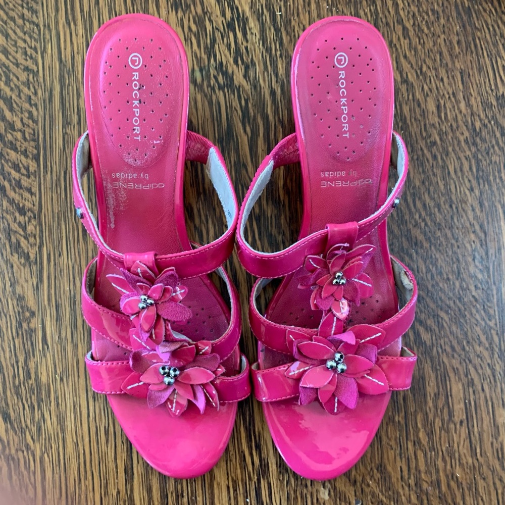 💖 Rockport Pink Strappy Sandals Sz 8M